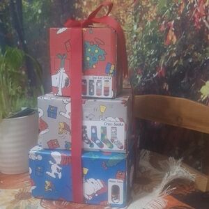Festive Snoopy  Gift Box Set with Socks